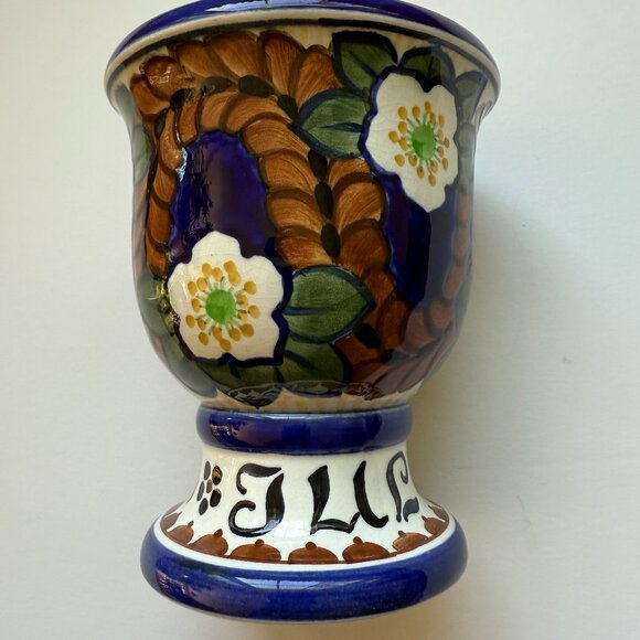 1914 Royal Copenhagen Aluminia Faience Christmas Vase - Picture 3 of 5